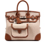 Limited Edition Gold Swift and Beige Ecru Canvas Cargo Birkin 25 Palladium Hardware, 2026