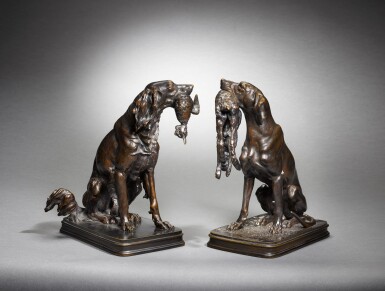 View full screen - View 1 of Lot 1. Pointer and Setter with Game.