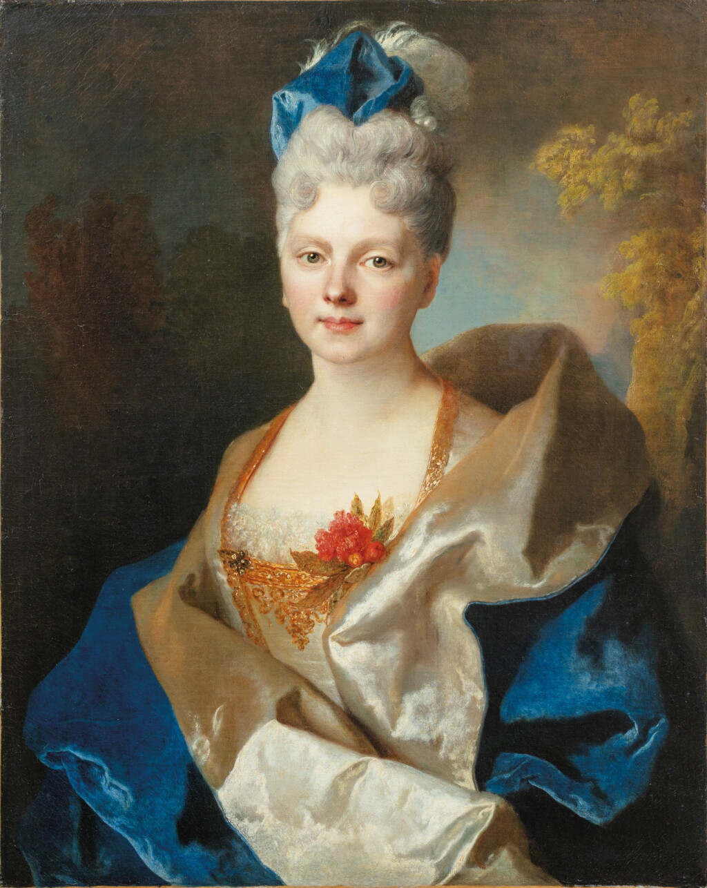 View full screen - View 1 of Lot 45. Presumed portrait of the Countess Elisabeth de Saint-Périer (1701-1777).