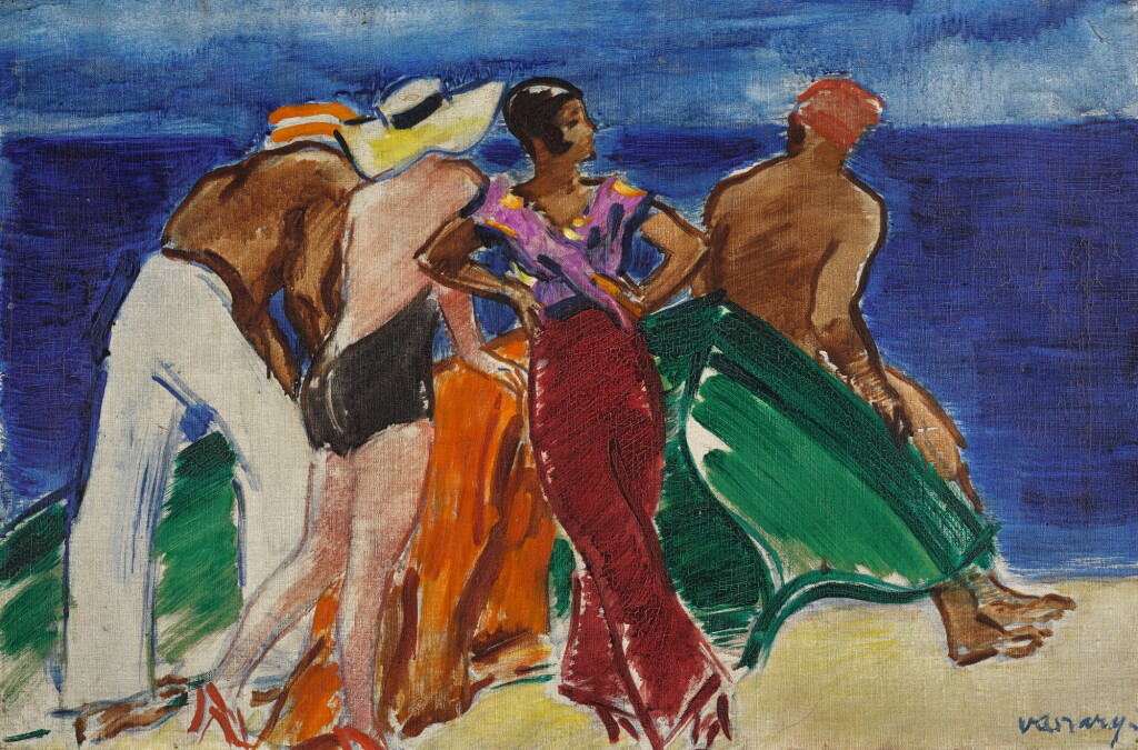 View full screen - View 1 of Lot 19. JÁNOS VASZARY | BEACH IN ITALY.
