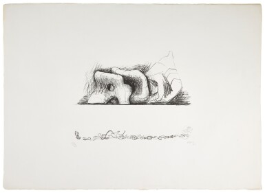 View full screen - View 1 of Lot 159. Reclining Figure and Torsos; Bird Motif; and Large Reclining Figure and Small Motifs (C. 69; 70; 72).
