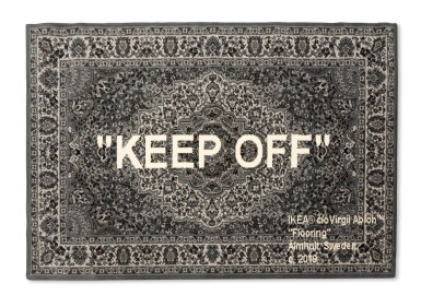 View full screen - View 1 of Lot 872. Virgil Abloh x IKEA "KEEP OFF" Rug.