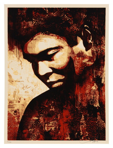 View full screen - View 1 of Lot 97. ALI CANVAS PRINT.