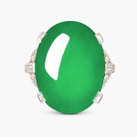 Jadeite and Diamond Ring | 天然翡翠 配 鑽石 戒指