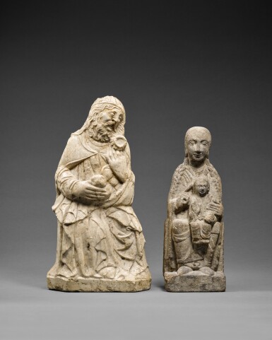 View full screen - View 1 of Lot 5. Seated Saint.