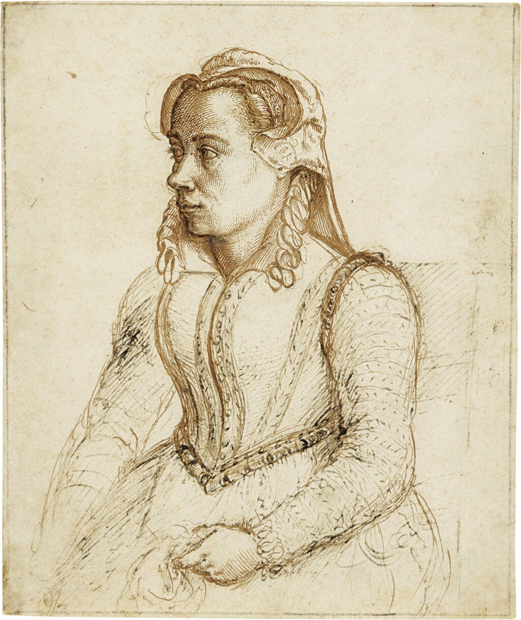 View full screen - View 1 of Lot 19. Half-length portrait of a seated woman.
