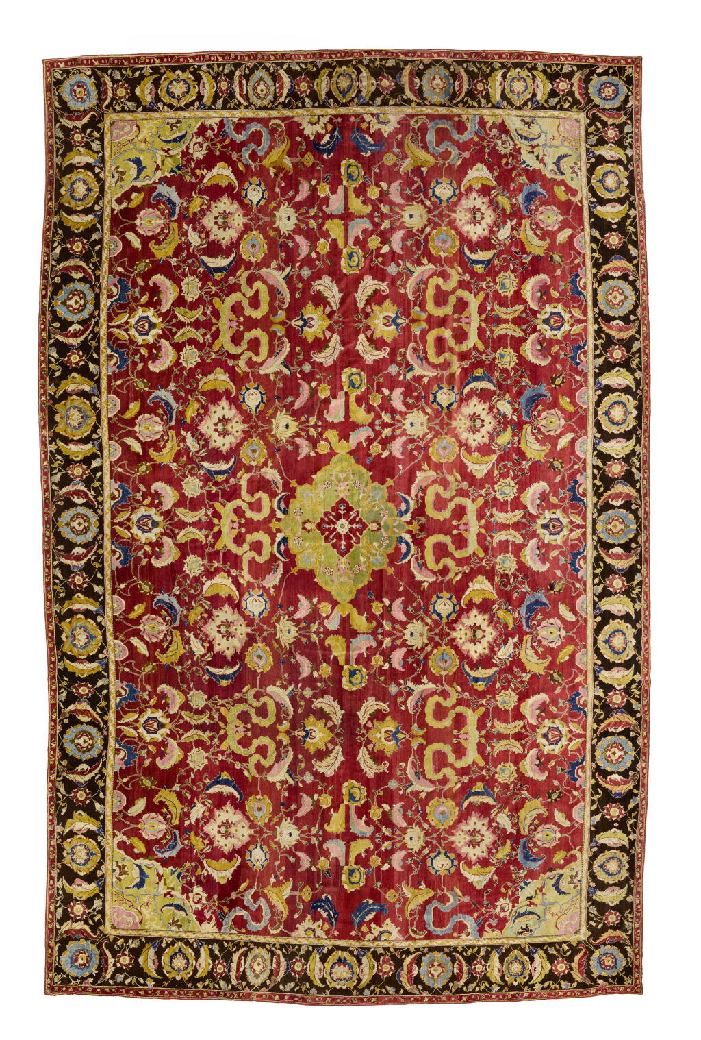 View full screen - View 1 of Lot 636. A Large Agra Carpet, North India, circa 1860.