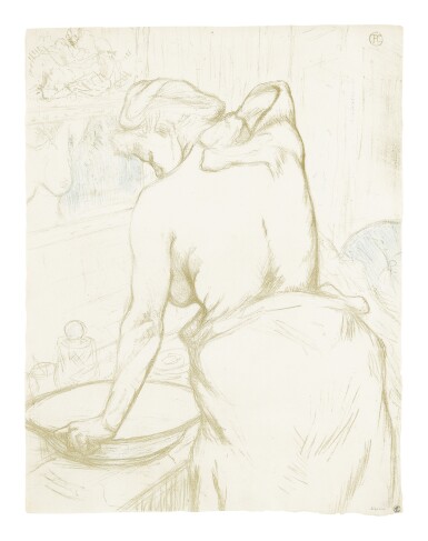 View full screen - View 1 of Lot 88. HENRI DE TOULOUSE-LAUTREC | FEMME QUI SE LAVE - LA TOILETTE (DELTEIL 184; ADRIANI 176; WITTROCK 160).