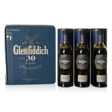 View full screen - View 1 of Lot 3291. Glenfiddich 30 Year Old 40.0 abv NV (3 BT70).