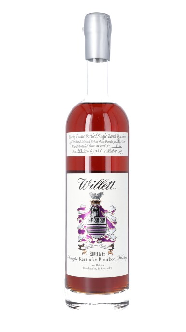 View full screen - View 1 of Lot 62. Willett Family Estate Single Barrel Bourbon 21 Year Old 114.3 proof NV (1 BT75).