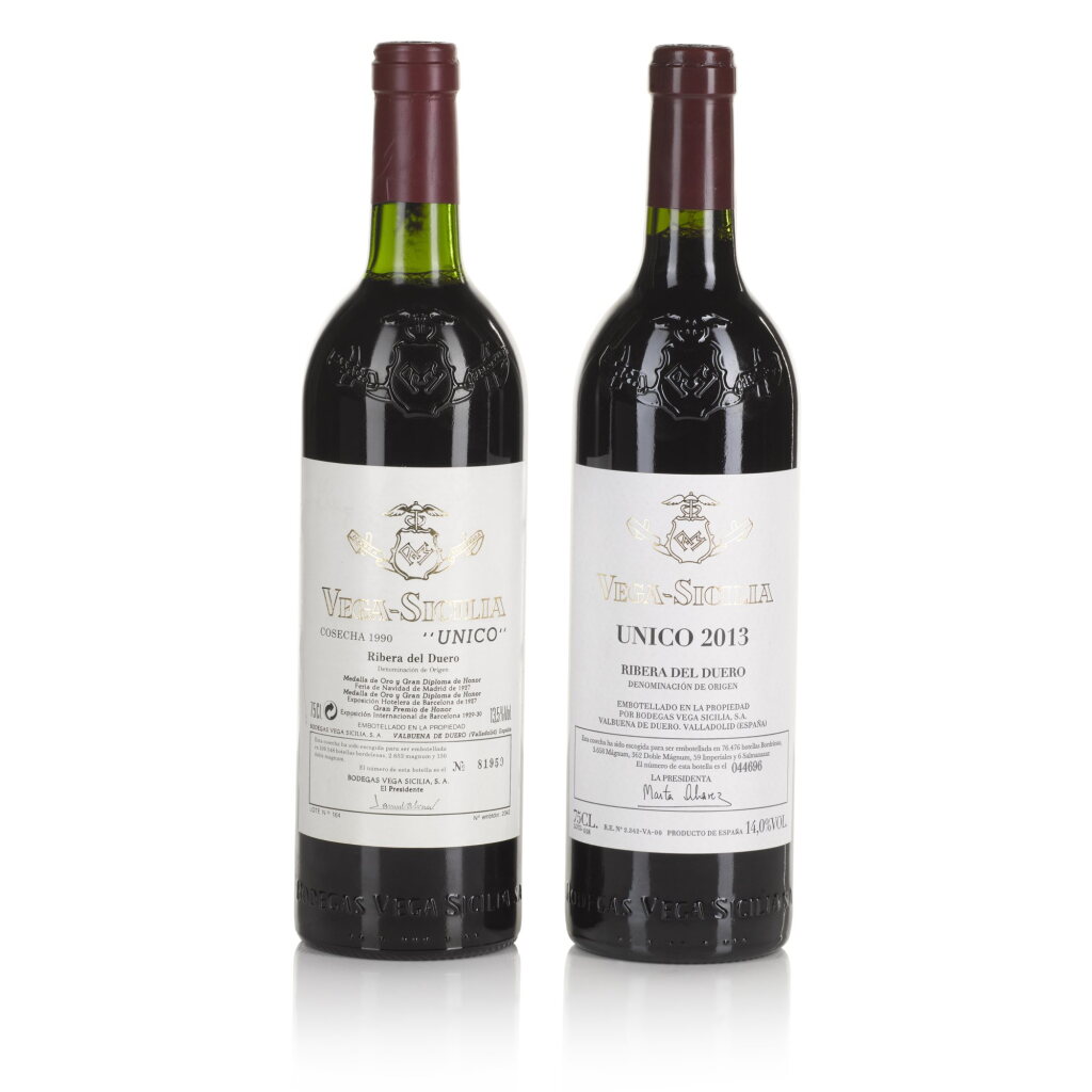 View full screen - View 1 of Lot 470. Vega Sicilia 'Unico' 1990 and 2013 (2 BT).
