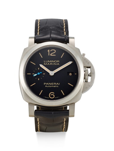 View full screen - View 1 of Lot 8033. PANERAI | A LIMITED EDITION STAINLESS STEEL WRISTWATCH WITH DATE, CIRCA 2017.