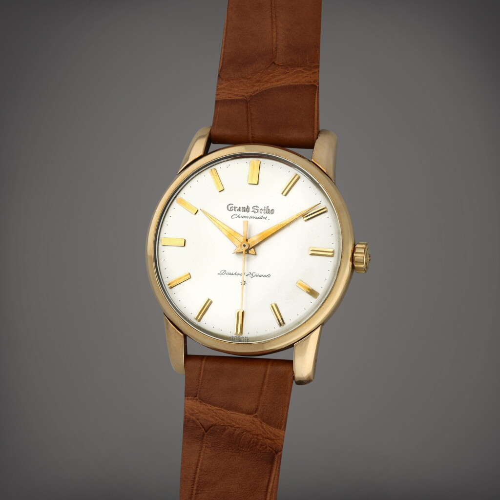 全萤幕检视 - 查看41'First', Reference J14070 A gold plated wristwatch Circa 1961的1