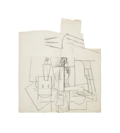 View full screen - View 1 of Lot 4. Étude cubiste - recto & verso.