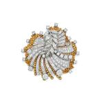 Diamond Clip-Brooch and Gold and Diamond Jacket