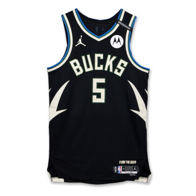 View full screen - View 1 of Lot 106. Gary Trent Jr. Milwaukee Bucks 2025 NBA Playoffs Eastern Conference Round 1 Game Worn Statement Edition Jersey | Game 1 .