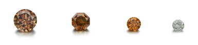 View full screen - View 1 of Lot 9188. GROUP OF UNMOUNTED FANCY COLOURED AND COLOURED DIAMONDS | 彩色鑽石四枚.