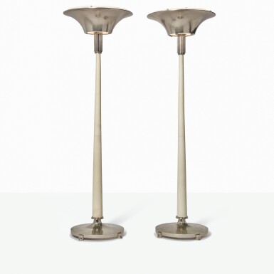 View full screen - View 1 of Lot 91. PAIR OF ART DECO TORCHÈRES.