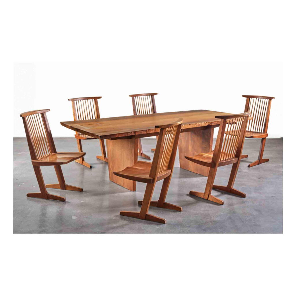 View full screen - View 1 of Lot 127. Six Conoid Chairs.