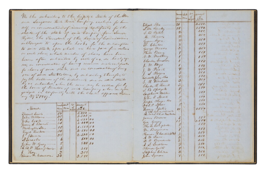 View full screen - View 1 of Lot 1020. Lincoln, Abraham | A key document from Lincoln's legal career.