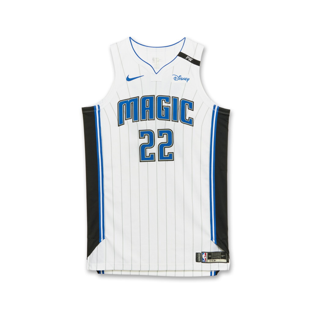 View full screen - View 1 of Lot 22. Franz Wagner Orlando Magic 2024-2025 Game Worn Association Edition Jersey.