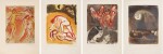 MARC CHAGALL | DESSINS POUR LA BIBLE: FOUR WORKS (MOURLOT 237, 238, 240, 248; CRAMER BOOKS 42)