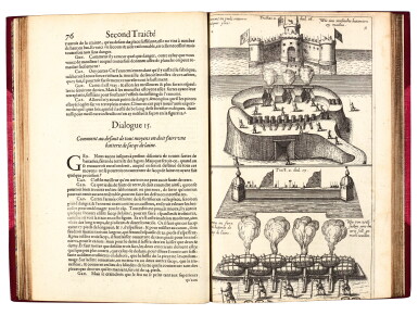 View full screen - View 1 of Lot 440. Ufano, Artillerie, Frankfurt, 1614, modern half red morocco.