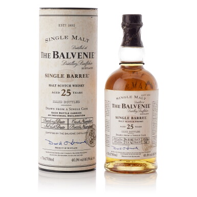 View full screen - View 1 of Lot 9265. Balvenie 25 Year Old Single Cask #15014 46.9 abv 1974 (1 BT70).