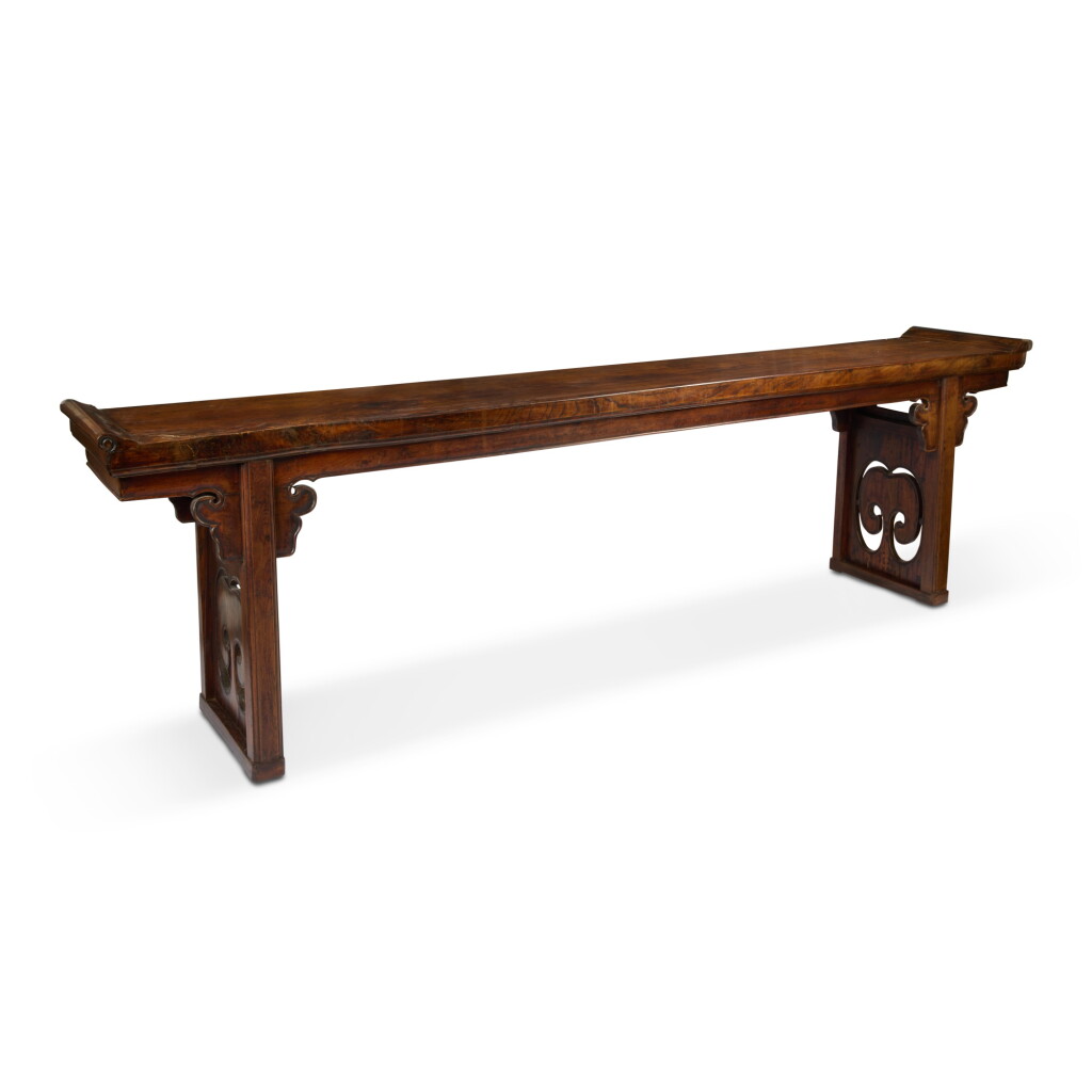 View full screen - View 1 of Lot 875. A massive elmwood altar table (Qiaotouan), Qing dynasty, 19th century.