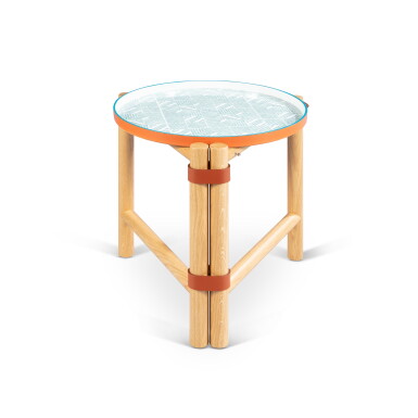 View full screen - View 1 of Lot 432. Les Trotteuses d'Hermès Side Table MM .