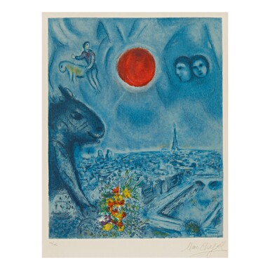 View full screen - View 1 of Lot 92. CHARLES SORLIER AFTER MARC CHAGALL | PARIS SUN (M. CS 48).