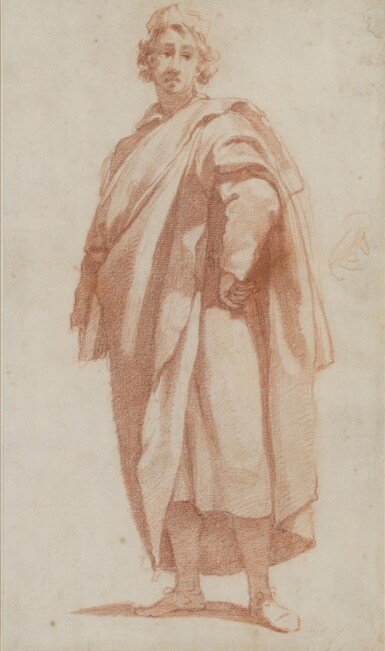 View full screen - View 1 of Lot 228. A young man standing, his hand on his hip.