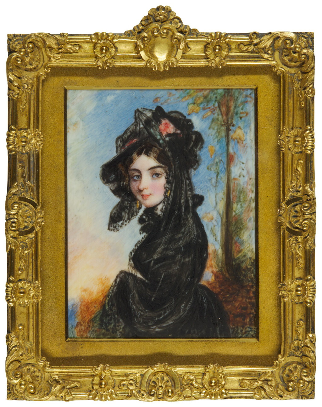 View full screen - View 1 of Lot 366. SIMON JACQUES ROCHARD | PORTRAIT OF A LADY, CIRCA 1830.