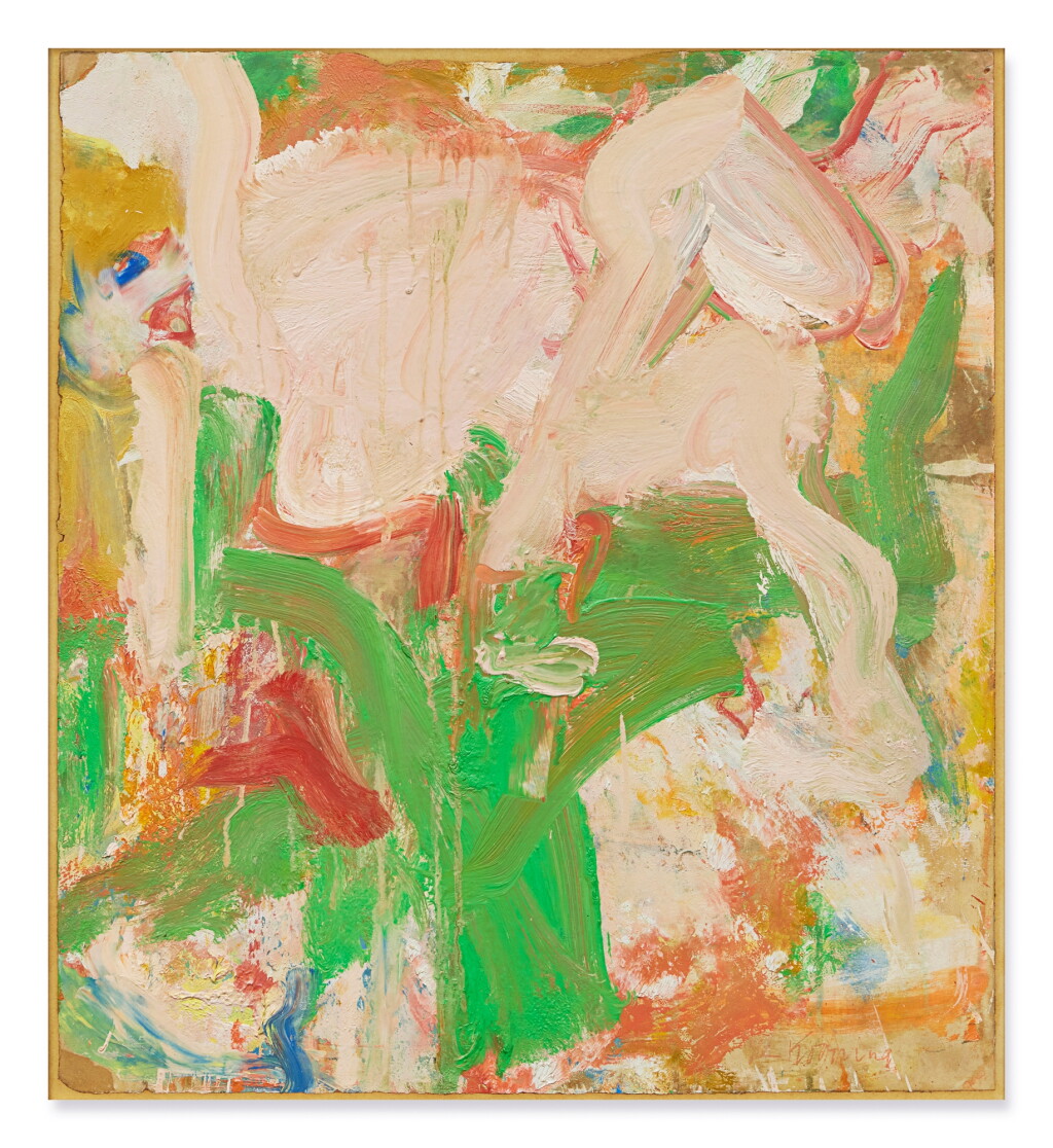 View full screen - View 1 of Lot 445. Standing Woman and Trees.