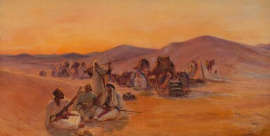 View full screen - View 1 of Lot 61. The Caravan at Rest.