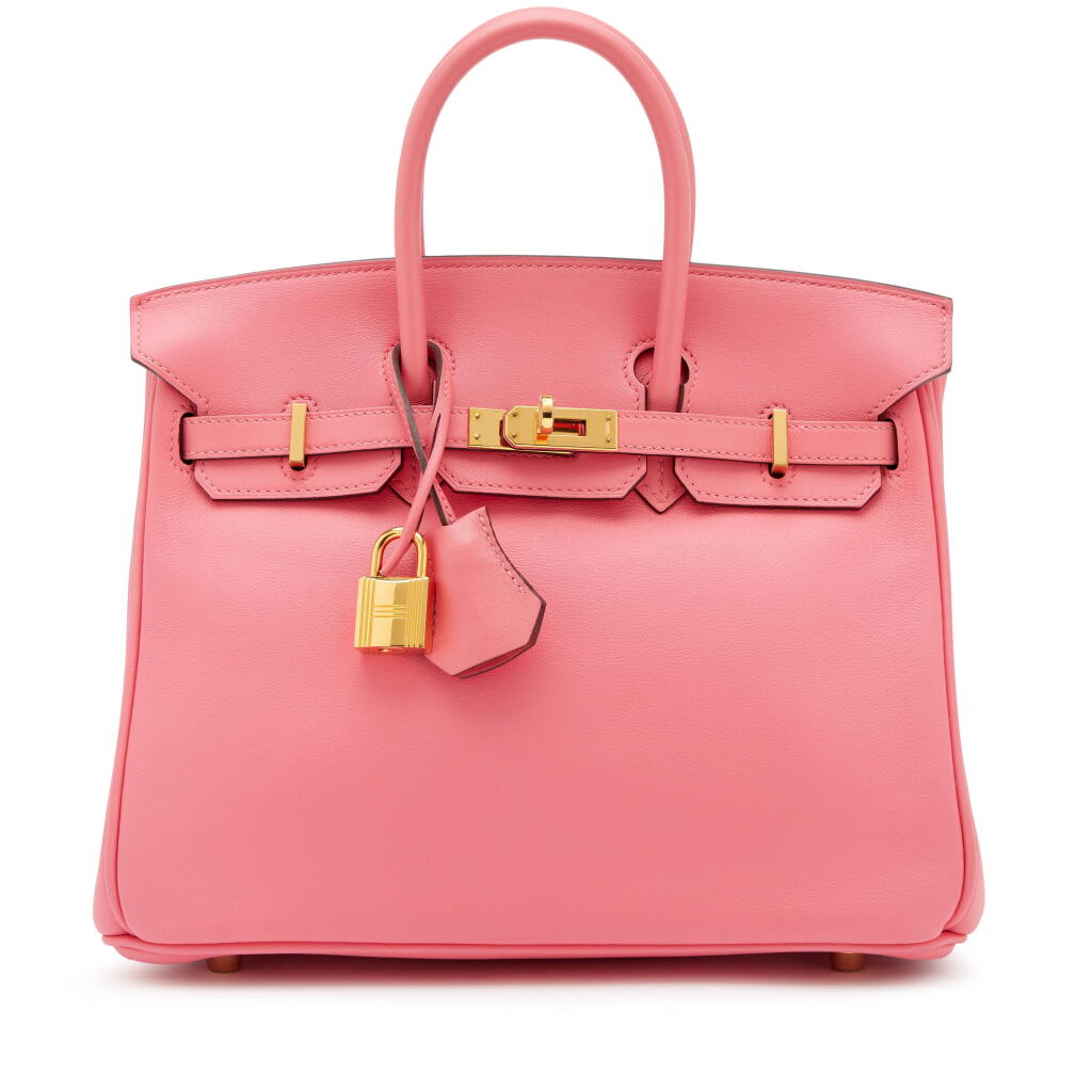 View full screen - View 1 of Lot 56. Rose Azalee Swift Birkin 25 Gold Hardware, 2017.