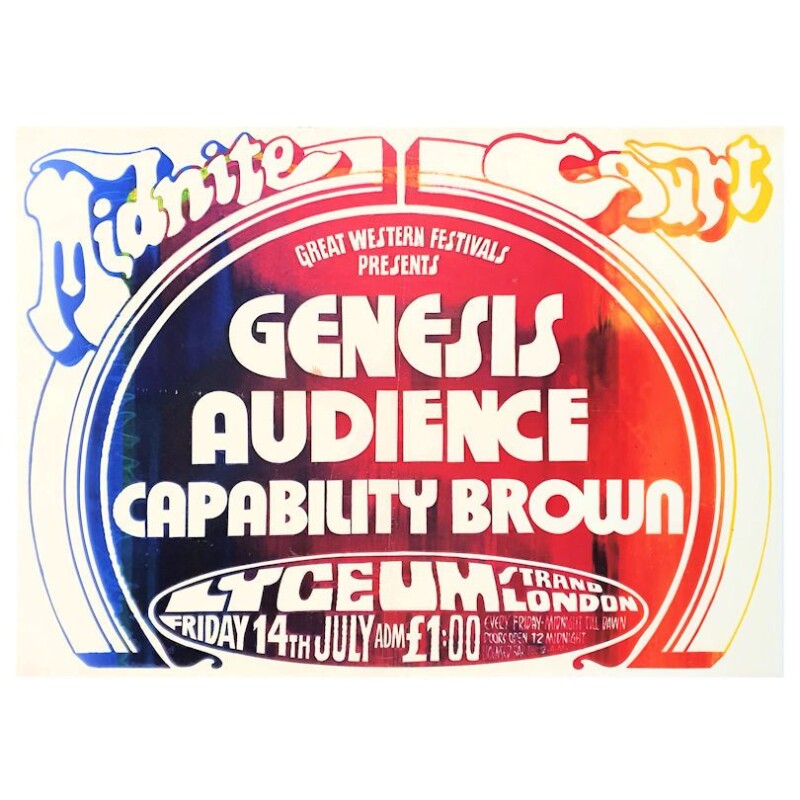 Vintage Genesis British Concert Poster Available For Immediate