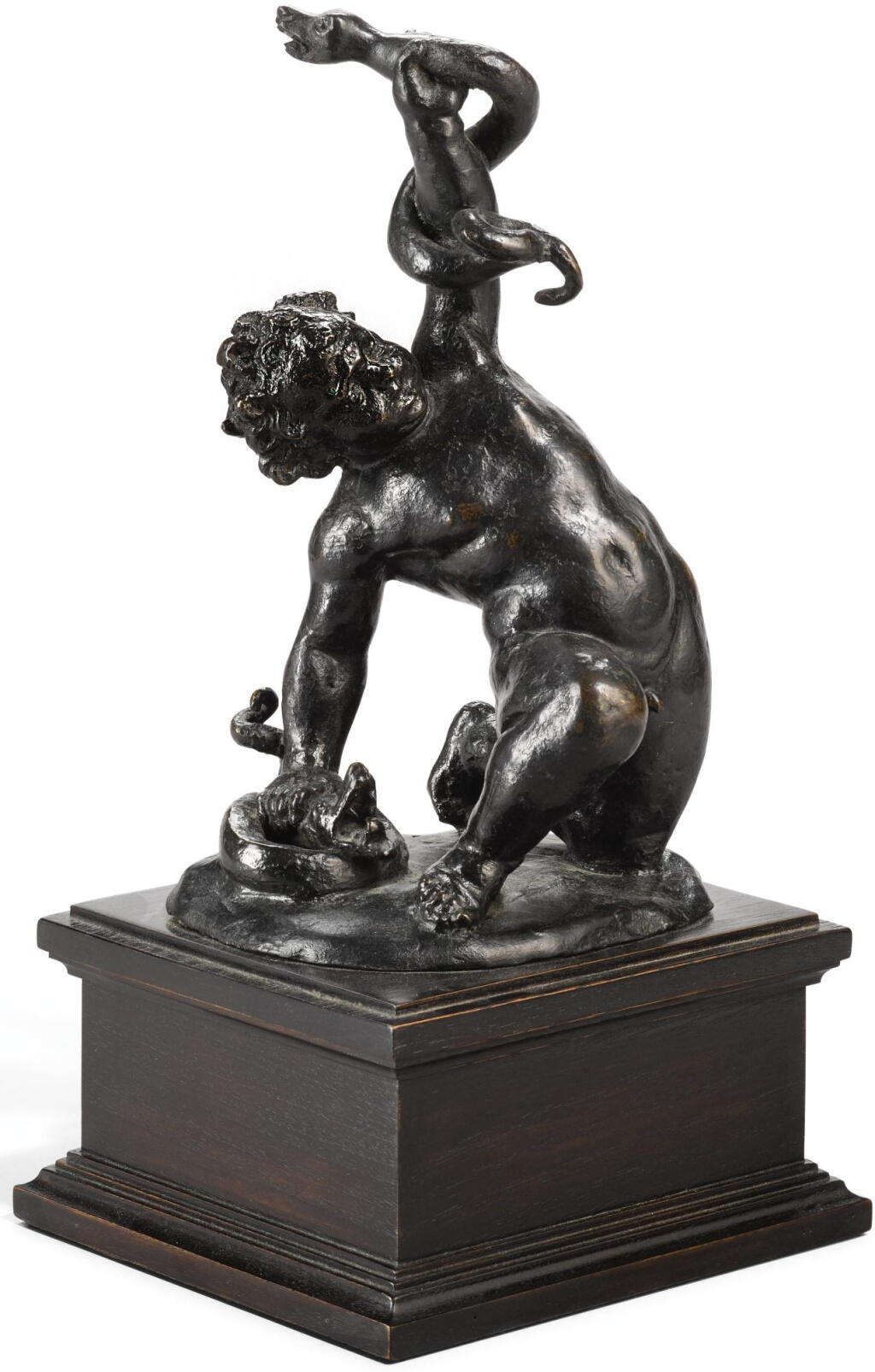View full screen - View 1 of Lot 70. ATTRIBUTED TO FRANCESCO FANELLI (1577- AFTER 1641), ANGLO-ITALIAN, 17TH CENTURY | INFANT HERCULES STRANGLING TWO SERPENTS.