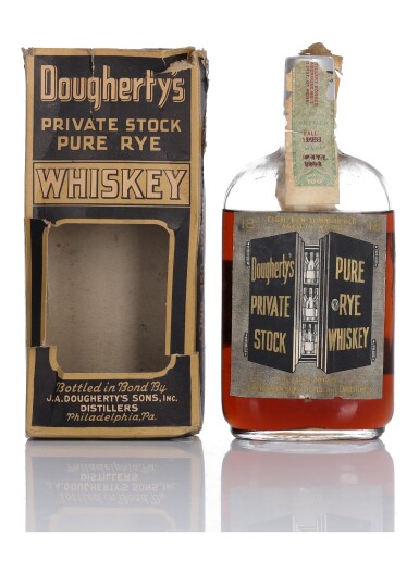 View full screen - View 1 of Lot 176. Dougherty's Private Stock 18 Year Old Pure Rye 100 Proof 1913 (1 Pint).