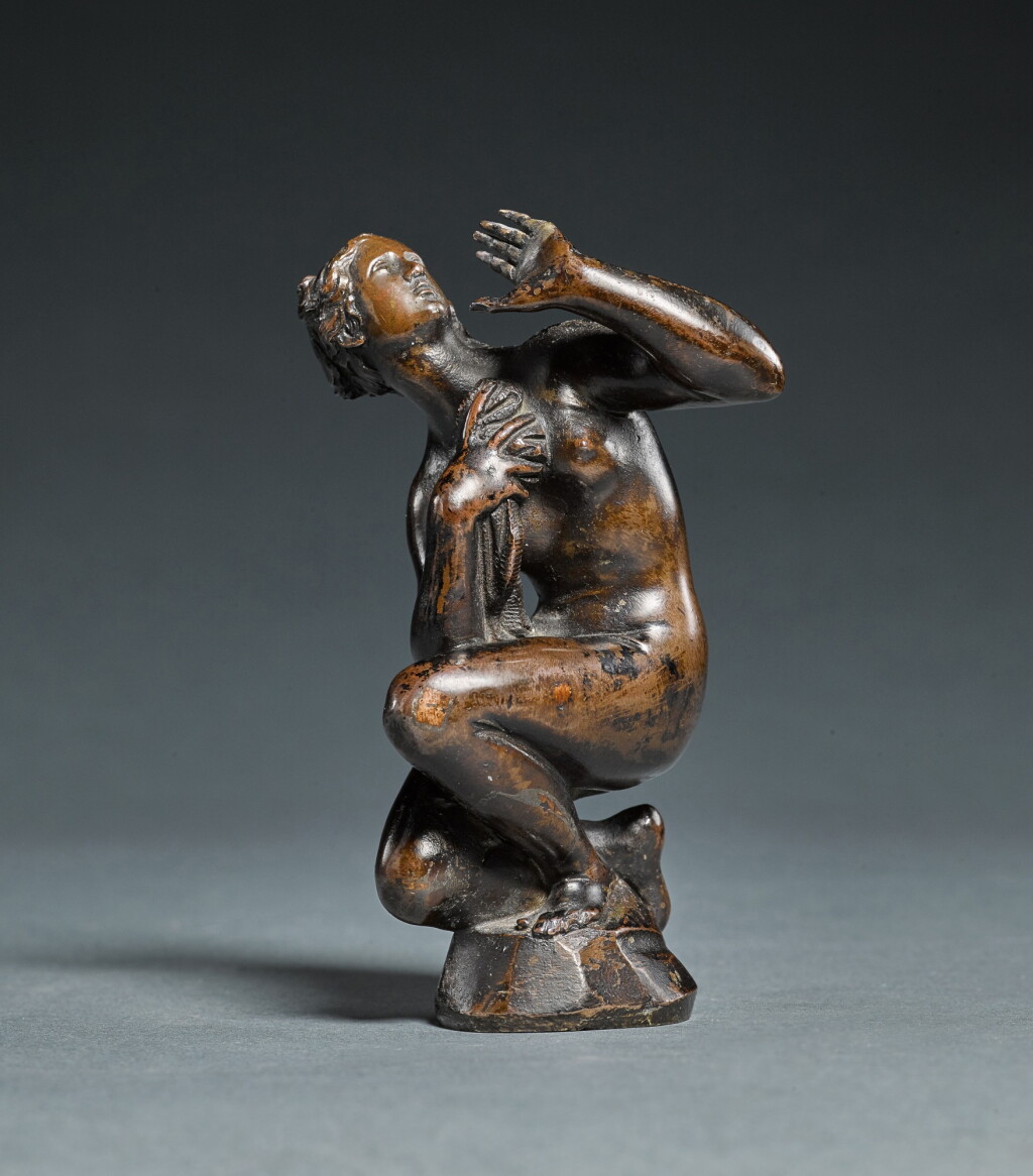View full screen - View 1 of Lot 35. Woman bathing, kneeling and looking up.