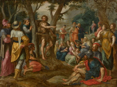 View full screen - View 1 of Lot 11. Saint John the Baptist preaching in the Wilderness.