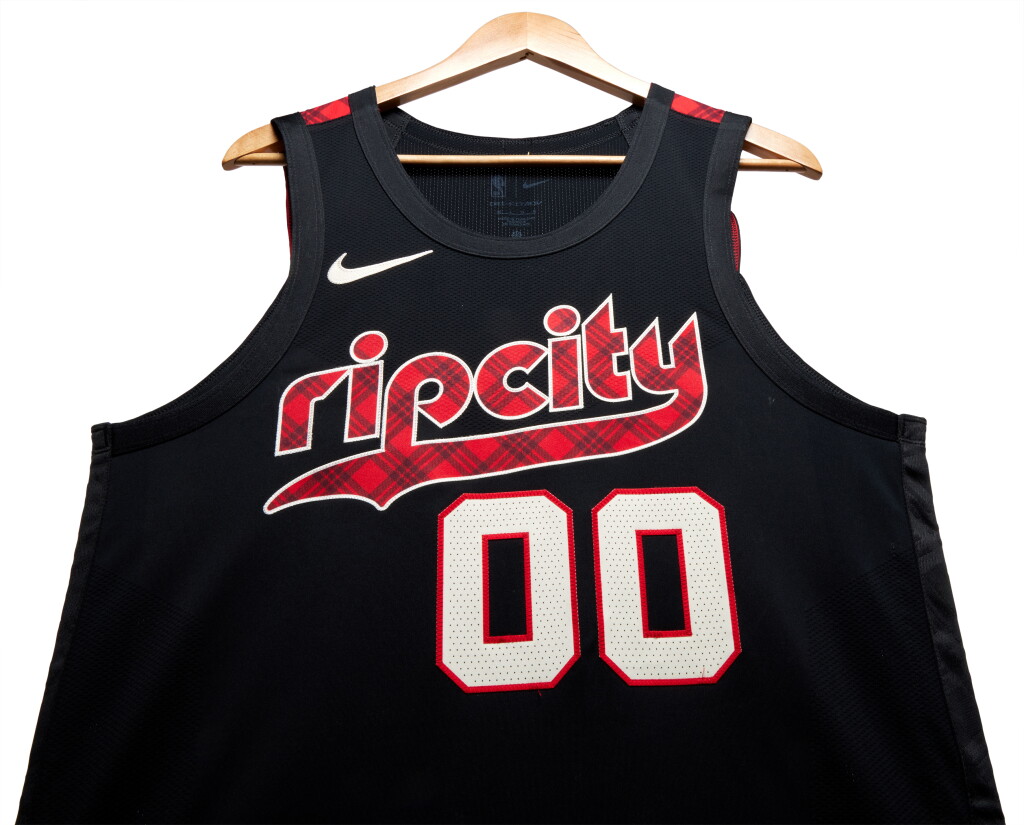 View full screen - View 1 of Lot 72. Scoot Henderson Portland Trail Blazers 2023-2024 Game Worn City Edition Jersey.