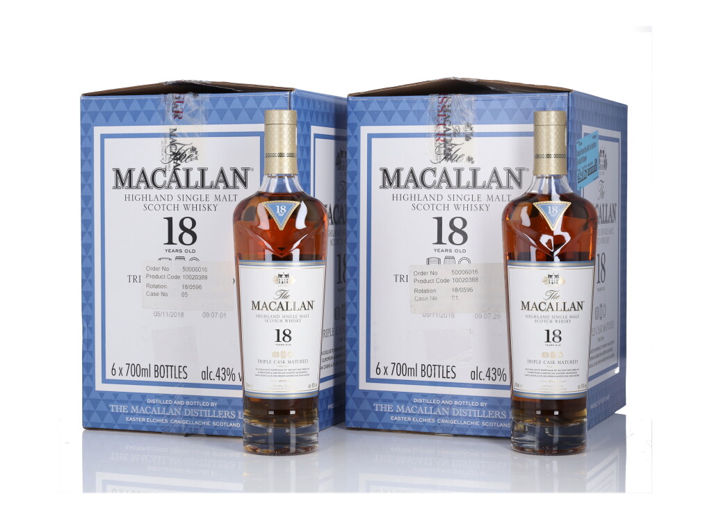 View full screen - View 1 of Lot 40. The Macallan 18 Year Old Triple Cask 43.0 abv NV (12 Bottles 70cl).