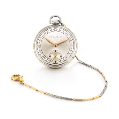 View full screen - View 1 of Lot 2188. Patek Philippe | Reference 617, A pink gold and stainless steel open face watch, Made in 1940 | 百達翡麗 | 型號617 粉紅金及精鋼懷錶,1940年製.