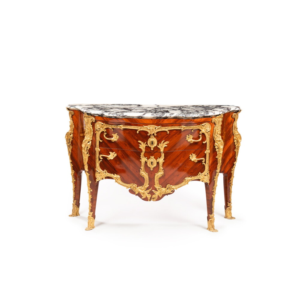 View full screen - View 1 of Lot 746. A German commode, the mounts possibly by Johann Melchior Kambli, Berlin or Postdam, circa 1750-60.