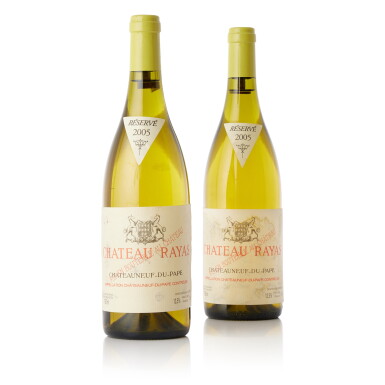 View full screen - View 1 of Lot 8758. Châteauneuf du Pape, Château Rayas, Blanc 2005 (2 BT).