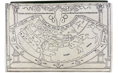 View full screen - View 1 of Lot 1065. Mela, Pomponius, et al | Published ten years before the discovery of the New World.