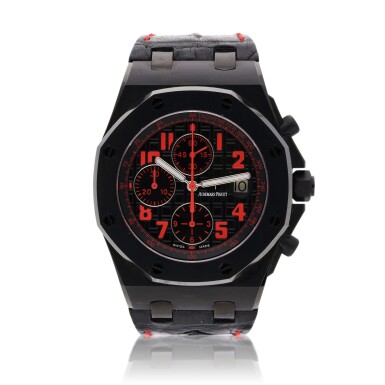 View full screen - View 1 of Lot 113. Reference 26186SN.OO.D101CR.01 Royal Oak Offshore 'Las Vegas Strip' | A limited edition PVD-coated stainless steel chronograph wristwatch with date, Circa 2010 | 愛彼 26186SN.OO.D101CR.01 型號 Royal Oak Offshore 'Las Vegas Strip' | 限量版PVD塗層精鋼計時腕錶備日期顯示,約2010年製.
