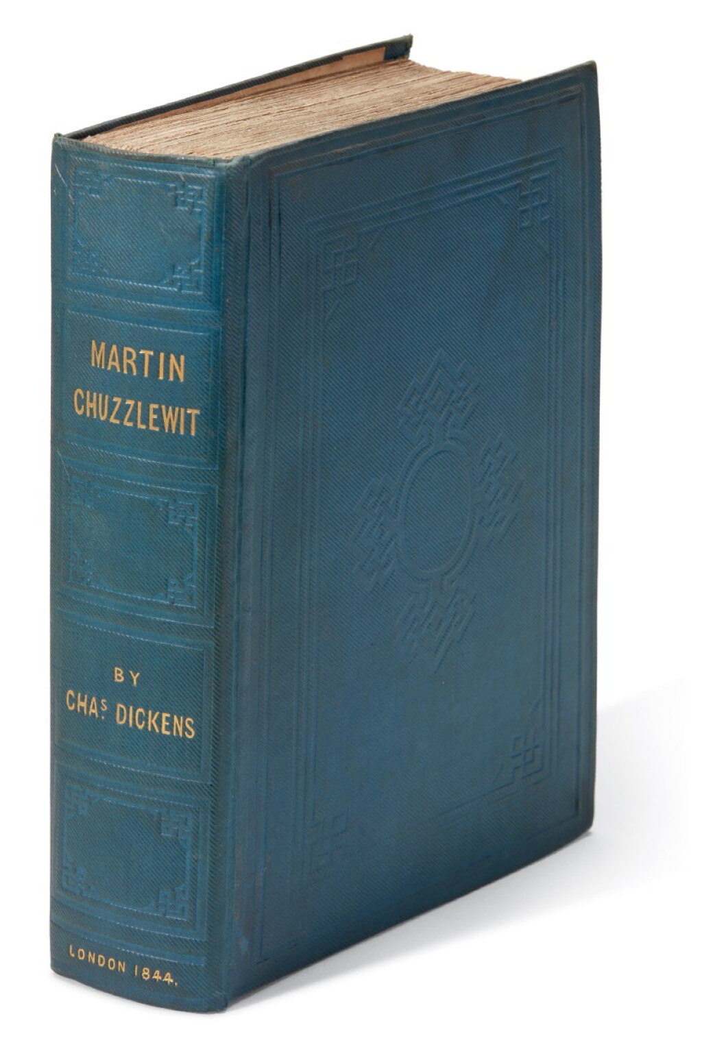 View full screen - View 1 of Lot 90. Dickens, Martin Chuzzlewit, 1844, first book edition.