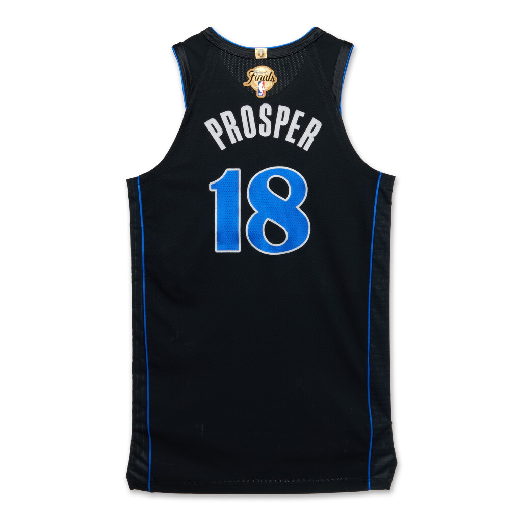 全螢幕檢視 - 查看25Olivier-Maxence Prosper Dallas Mavericks 2024 NBA Finals Game Worn City Edition Jersey | Game 1的1